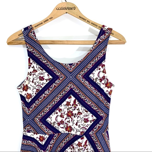 H&M Bohemian Print Fit & Flare Dress - Picture 4 of 7